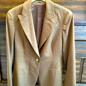 Theory Brown Blazer with tortoise button